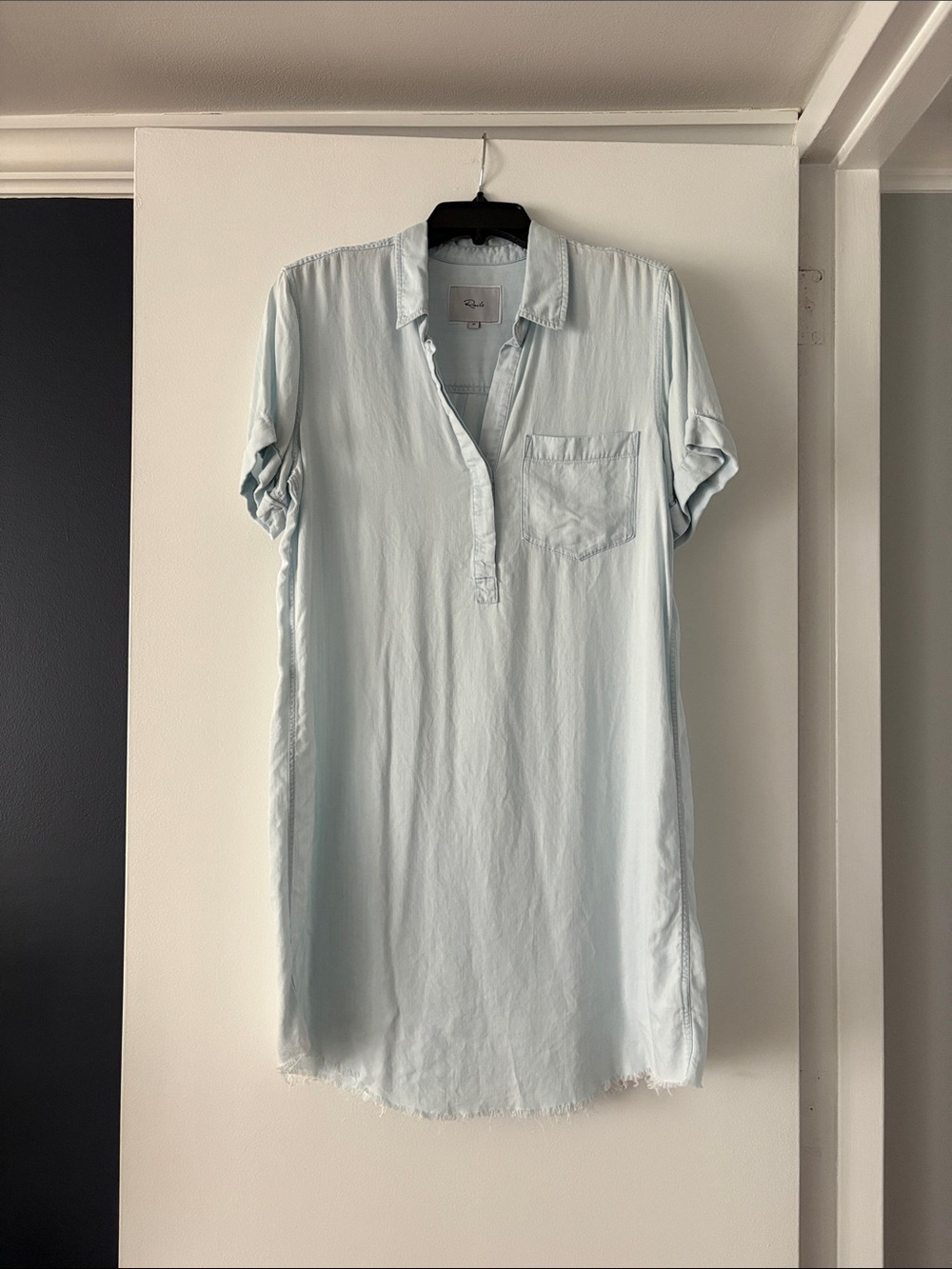Rails Cut Hem Chambray Dress